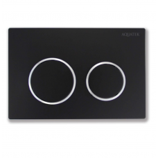 Кнопка смыва для инсталляции Aquatek SMALL черная матовая TDI-0000003